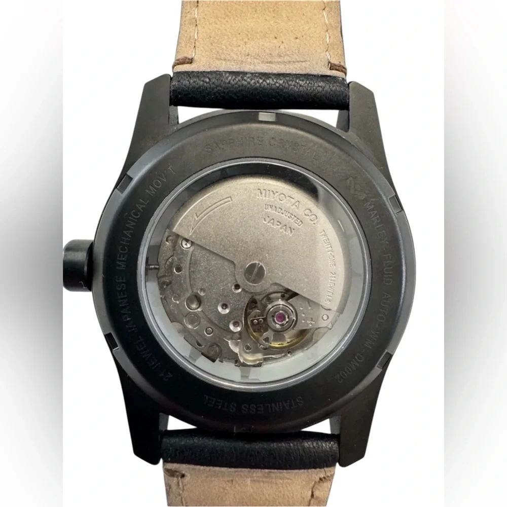 House‎ of Marley Luxury Men's AUTOMATIC Watch 21 Jewels Black Rare & Working